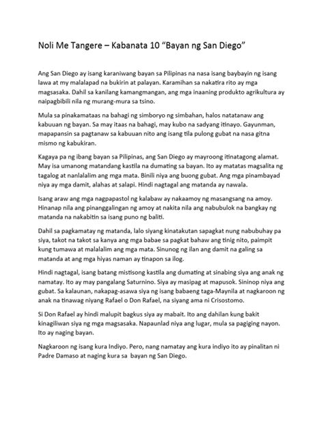 bayan ng san diego drawing|Noli Me Tangere: Chapter 10 Summary & Analysis .